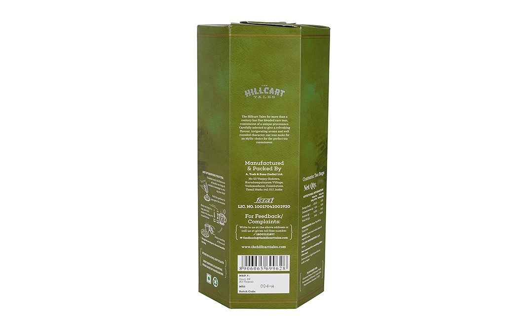 The Hillcart Tales Indian Holy Basil Green Tea   Box  14 pcs